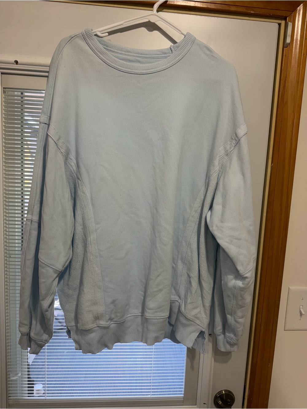 aerie Pastel Blue oversized Crewneck Sweatshirt